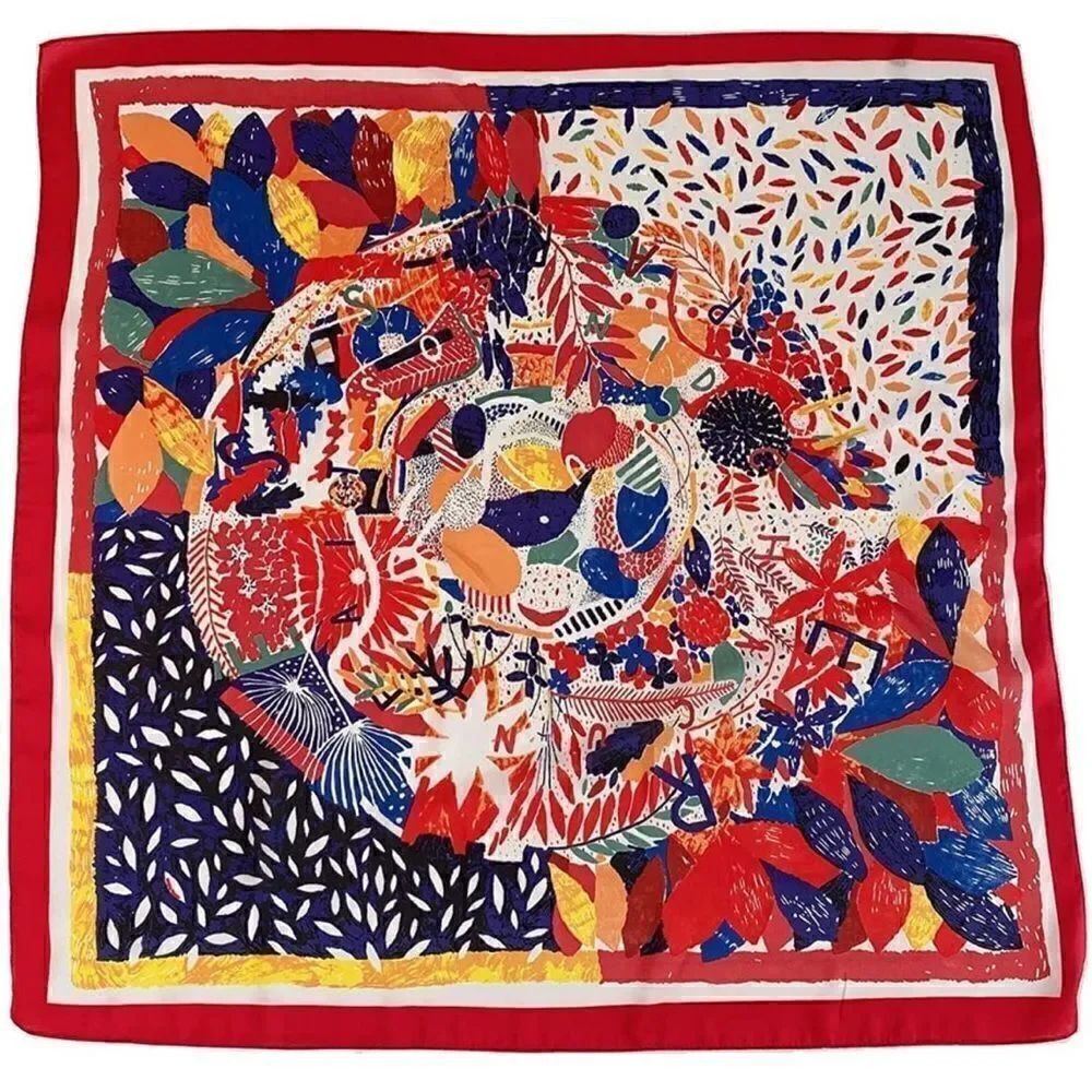 Abstract Silky Scarf   